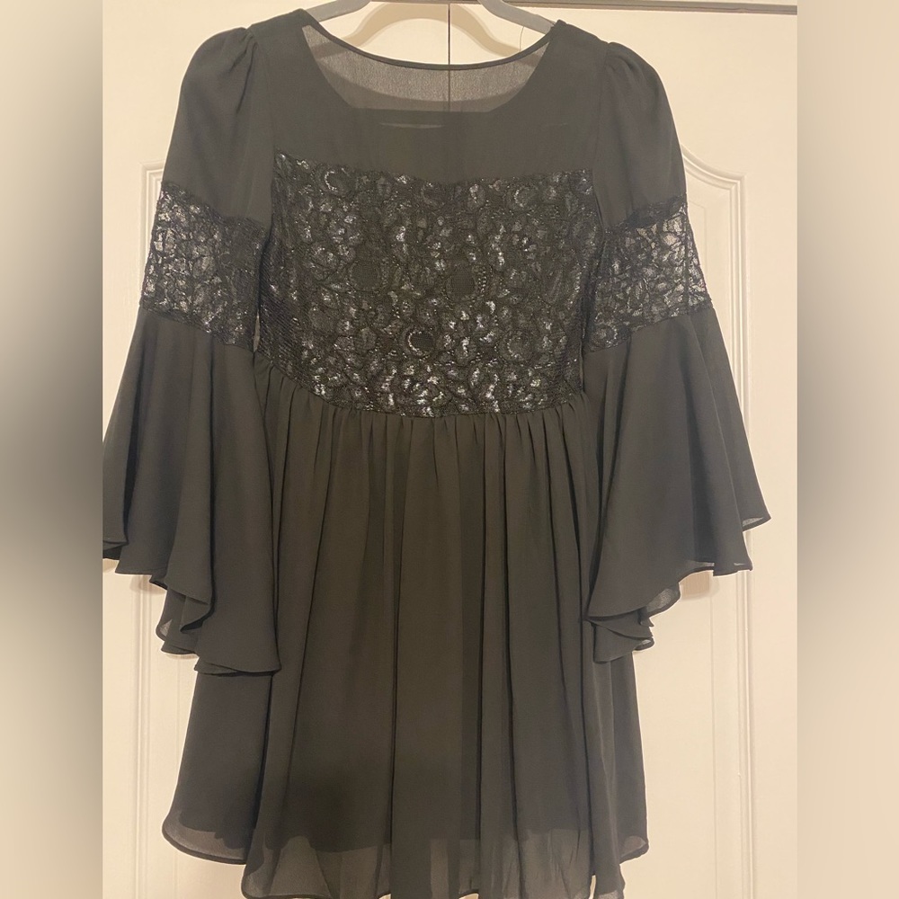 Black lace top
